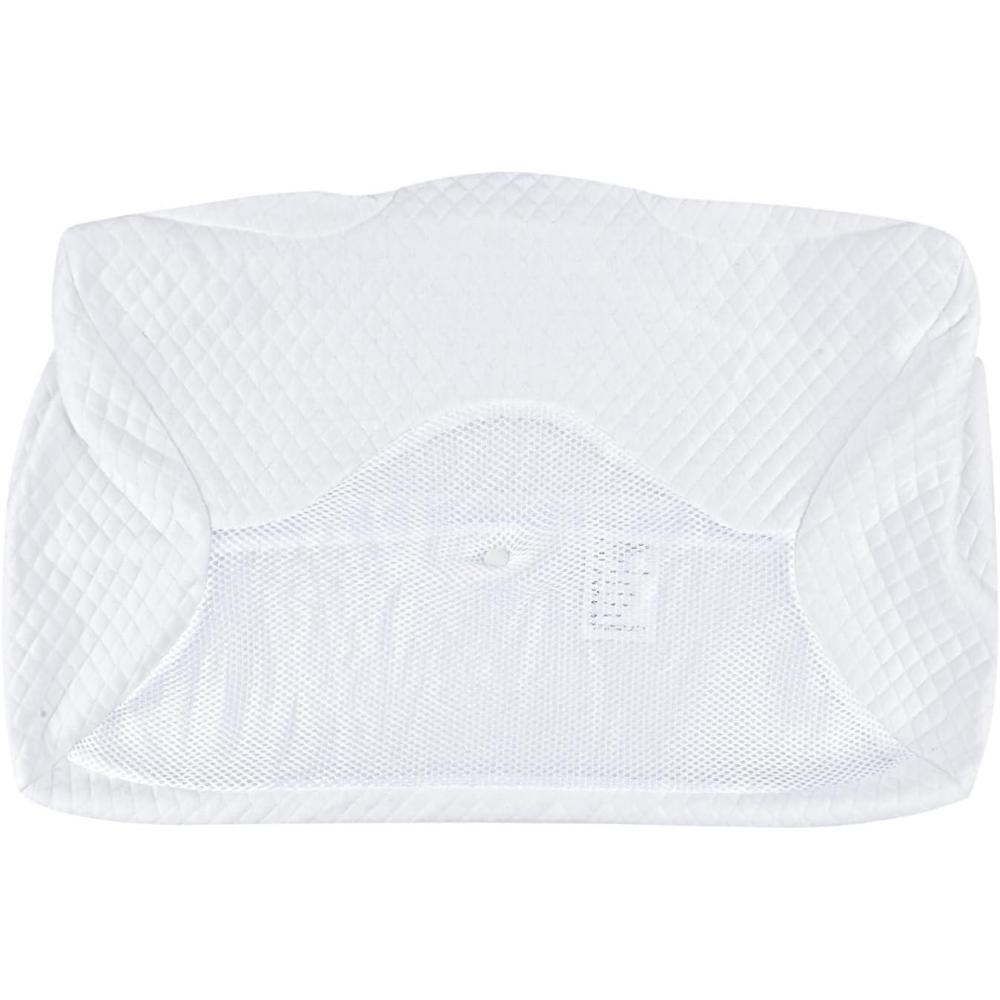imageHOMCA Pillowcase for Memory Foam Cervical Pillow Hypoallergenic Contour Pillow Case 1Pack Grey Suitable for Pillow Model PL01White