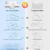 imageCervical Neck Pillow for Neck Pain Relief 2 in 1 Ergonomic Pillow for Sleeping Memory Foam Orthopedic Bed Pillows for Side Back ampamp Stomach Sleepers with Cooling Pillowcase
