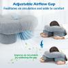 imageFace Down Pillow After Eye Surgery  Home Massage Pillow Face Down for Bed Stomach Sleeping Pillow BBL Pillow After Surgery with CertiPURUS Certified Shredded Memory Foam