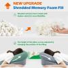 imageFace Down Pillow After Eye Surgery  Home Massage Pillow Face Down for Bed Stomach Sleeping Pillow BBL Pillow After Surgery with CertiPURUS Certified Shredded Memory Foam