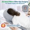 imageFace Down Pillow After Eye Surgery  Home Massage Pillow Face Down for Bed Stomach Sleeping Pillow BBL Pillow After Surgery with CertiPURUS Certified Shredded Memory Foam