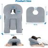 imageFace Down Pillow After Eye Surgery  Home Massage Pillow Face Down for Bed Stomach Sleeping Pillow BBL Pillow After Surgery with CertiPURUS Certified Shredded Memory Foam