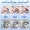 imageHOMCA CPAP Pillow for Side Sleeping CPAP Nasal Pillows for All CPAP Masks Users to Reduce Air Leaks ampamp Masks Pressure Neck Support Pillows for Sleeping for Neck Pain ReliefGrey
