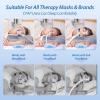 imageHOMCA CPAP Pillow for Side Sleeping CPAP Nasal Pillows for All CPAP Masks Users to Reduce Air Leaks ampamp Masks Pressure Neck Support Pillows for Sleeping for Neck Pain ReliefGrey