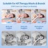 imageHOMCA CPAP Pillow for Side Sleeping Cervical Neck Pillow for All CPAP Masks Users to Reduce Air Leaks ampamp Masks Pressure Ergonomic Memory Foam Pillow Ideal for Side Back SleeperGray