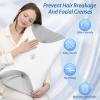imageHOMCA CPAP Pillow for Side Sleeping Cervical Neck Pillow for All CPAP Masks Users to Reduce Air Leaks ampamp Masks Pressure Ergonomic Memory Foam Pillow Ideal for Side Back SleeperGray