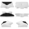 imageHOMCA Cervical Pillow Memory Foam Pillows  Contour Memory Foam Pillow for Neck Pain Relief Orthopedic Neck Bed Pillow for Side Sleepers Back and StomachBlack