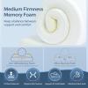 imageHOMCA Cervical Pillow Memory Foam Pillows  Contour Memory Foam Pillow for Neck Pain Relief Orthopedic Neck Bed Pillow for Side Sleepers Back and StomachBlack