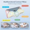 imageHOMCA Cervical Pillow Memory Foam Pillows  Contour Memory Foam Pillow for Neck Pain Relief Orthopedic Neck Bed Pillow for Side Sleepers Back and StomachGrey