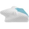 imageHOMCA Cervical Pillow Memory Foam Pillows  Contour Memory Foam Pillow for Neck Pain Relief Orthopedic Neck Bed Pillow for Side Sleepers Back and StomachBlue