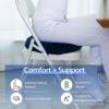 imageHOMCA Donut Pillow for Tailbone Pain Hemorrhoid Pillows for Sitting After Surgery Memory Foam Coccyx Cushion for Postpartum Pregnancy Car Seat Office Chair Cushion for Pressure ReliefBlue