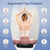 imageHOMCA Donut Pillow for Tailbone Pain Hemorrhoid Pillows for Sitting After Surgery Memory Foam Coccyx Cushion for Postpartum Pregnancy Car Seat Office Chair Cushion for Pressure ReliefBlack