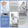 imageHOMCA Donut Pillow for Tailbone Pain Hemorrhoid Pillows for Sitting After Surgery Memory Foam Coccyx Cushion for Postpartum Pregnancy Car Seat Office Chair Cushion for Pressure ReliefBlue