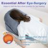 imageHOMCA Face Down Pillow After Eye Surgery  Home Massage Pillow Face Down for Bed BBL Pillow After Surgery Stomach Sleeping Pillow with Shredded Memory Foam and Removable Cover