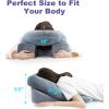 imageHOMCA Face Down Pillow After Eye Surgery  Home Massage Pillow Face Down for Bed BBL Pillow After Surgery Stomach Sleeping Pillow with Shredded Memory Foam and Removable Cover
