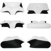 imageHOMCA Memory Foam Cervical Pillow 2 in 1 Ergonomic Contour Orthopedic Pillow for Neck Pain Contoured Support Pillows for Side Back Stomach SleepersBlack
