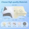 imageHOMCA Memory Foam Cervical Pillow 2 in 1 Ergonomic Contour Orthopedic Pillow for Neck Pain Contoured Support Pillows for Side Back Stomach SleepersGrey