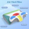imageHOMCA Memory Foam Cervical Pillow 2 in 1 Ergonomic Contour Orthopedic Pillow for Neck Pain Contoured Support Pillows for Side Back Stomach SleepersGrey