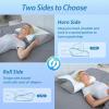 imageHOMCA Memory Foam Cervical Pillow 2 in 1 Ergonomic Contour Orthopedic Pillow for Neck Pain Contoured Support Pillows for Side Back Stomach SleepersGrey