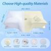 imageHOMCA Memory Foam Cervical Pillow 2 in 1 Ergonomic Contour Orthopedic Pillow for Neck Pain Contoured Support Pillows for Side Back Stomach SleepersWhite