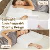 imageHOMCA Memory Foam Cuddle Pillow Shoulder Pillow for Side Sleepers Arm Pillow with Arm Hole for Sleeping Side Sleeper Pillow for Arm Pressure Relief with Breathable PillowcaseWhite