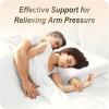 imageHOMCA Memory Foam Cuddle Pillow Shoulder Pillow for Side Sleepers Arm Pillow with Arm Hole for Sleeping Side Sleeper Pillow for Arm Pressure Relief with Breathable PillowcaseWhite