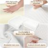 imageHOMCA Memory Foam Cuddle Pillow Shoulder Pillow for Side Sleepers Arm Pillow with Arm Hole for Sleeping Side Sleeper Pillow for Arm Pressure Relief with Breathable PillowcaseWhite