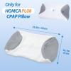 imageHOMCA Pillowcase for CPAP Pillow Hypoallergenic CPAP Pillow Case 1Pack Grey Suitable for Pillow Model PL08