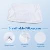 imageHOMCA Pillowcase for Memory Foam Cervical Pillow Hypoallergenic Contour Pillow Case 1Pack Grey Suitable for Pillow Model PL01White