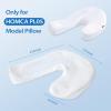 imageHOMCA Pillowcase for Side Pillow Hypoallergenic Contour Pillow Case 1Pack White Suitable for Pillow Model PL05 Standard Size