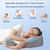 imageHOMCA Side Sleeper Pillows for Adults Memory Foam U Shaped Pillows for Neck and Shoulder Pain Relief Ergonomic Shoulder Pillow for Side Sleepers with Cooling Removable PillowcaseGrey