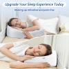 imageHOMCA Side Sleeper Pillows for Adults Memory Foam U Shaped Pillows for Neck and Shoulder Pain Relief Ergonomic Shoulder Pillow for Side Sleepers with Cooling Removable PillowcaseWhite
