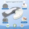 imageHOMCA Side Sleeper Pillows for Adults Memory Foam U Shaped Pillows for Neck and Shoulder Pain Relief Ergonomic Shoulder Pillow for Side Sleepers with Cooling Removable PillowcaseGrey