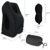 imageHOMCA Travel Pillow Portable Head Neck Rest Inflatable Pillow from Design for Airplanes Cars Buses Trains Office Napping Camping  Includes Free Eye Mask BlackBlack