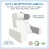imageReading Pillow for Bed  Back Pillow for Bed Sitting Up with Arms Rest Full Support Back Rest Pillow for Adult Bed Rest Pillow for ReadingWatching TVRestingGaming GreyWhite Standard