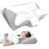 imageCervical Neck Pillow for Neck Pain Relief 2 in 1 Ergonomic Pillow for Sleeping Memory Foam Orthopedic Bed Pillows for Side Back ampamp Stomach Sleepers with Cooling Pillowcase