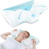 imageHOMCA Cervical Pillow Memory Foam Pillows  Contour Memory Foam Pillow for Neck Pain Relief Orthopedic Neck Bed Pillow for Side Sleepers Back and StomachBlue