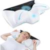 imageHOMCA Cervical Pillow Memory Foam Pillows  Contour Memory Foam Pillow for Neck Pain Relief Orthopedic Neck Bed Pillow for Side Sleepers Back and StomachBlack
