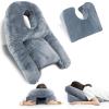 imageHOMCA Face Down Pillow After Eye Surgery  Home Massage Pillow Face Down for Bed BBL Pillow After Surgery Stomach Sleeping Pillow with Shredded Memory Foam and Removable Cover