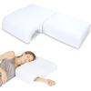 imageHOMCA Memory Foam Cuddle Pillow Shoulder Pillow for Side Sleepers Arm Pillow with Arm Hole for Sleeping Side Sleeper Pillow for Arm Pressure Relief with Breathable PillowcaseWhite