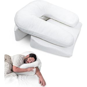 imageSide Sleeper Pillows for Adults Contour Pillow for Neck and Shoulder Pain with Arm Hole Shredded Memory Foam Large Neck Pillow for Side Sleepers Wedge Pillow for Pain Relief