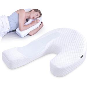 imageSide Sleeper Pillows for Adults Memory Foam U Shaped Pillows for Neck and Shoulder Pain Relief Shoulder Pillow for Side Sleepers with Removable Washable Pillowcase Upgraded VersionStandard Size 238 x 176 x 67 inches