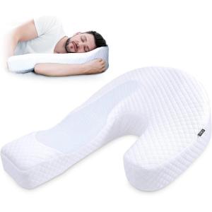 imageSide Sleeper Pillows for Adults Memory Foam U Shaped Pillows for Neck and Shoulder Pain Relief Shoulder Pillow for Side Sleepers with Removable Washable Pillowcase Upgraded VersionKing Size 276 x 201 x 67 inches