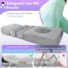imageHOMCA BBL Bed After Surgery for Sleeping Ergonomic BBL Pillow After Surgery with Hole High Density Foam Brazilian Butt Lift Recovery Pillow with Removable Cover BBL Recovery Must Haves67x22x63in