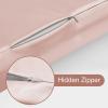 imageSatin Pillow Cases for HOMCA Cervical Pillow  Contoured Ergonomic Satin Pillowcase with Zipper Grey Soft ampamp Smooth Fabric for Hair ampamp Skin CareChampagne Gold