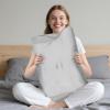 imageSatin Pillow Cases for HOMCA Cervical Pillow  Contoured Ergonomic Satin Pillowcase with Zipper Grey Soft ampamp Smooth Fabric for Hair ampamp Skin CareGray