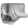imageSatin Pillow Cases for HOMCA Cervical Pillow  Contoured Ergonomic Satin Pillowcase with Zipper Grey Soft ampamp Smooth Fabric for Hair ampamp Skin CareDark Gray
